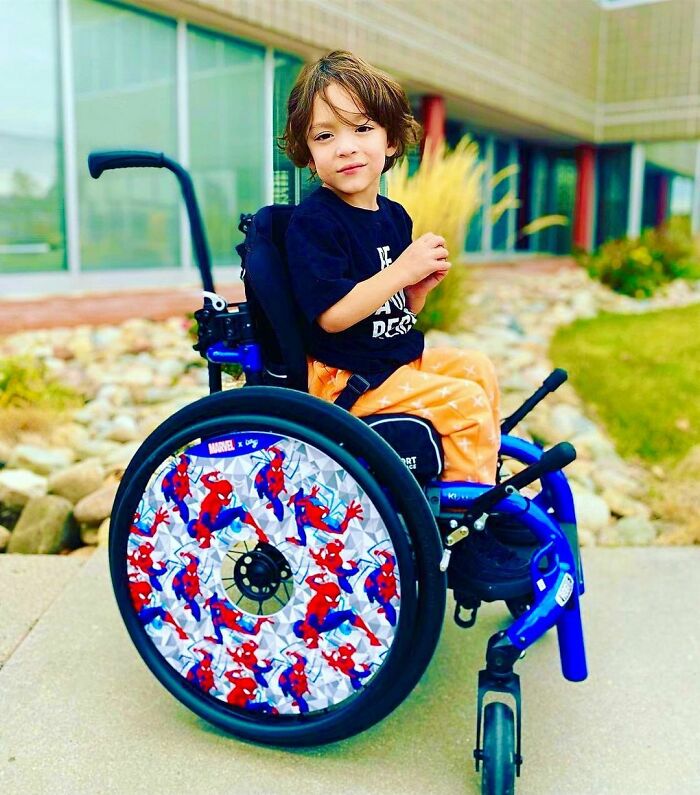 These Sisters Turn Wheelchairs Into Works Of Art With Colorful Wheel Covers