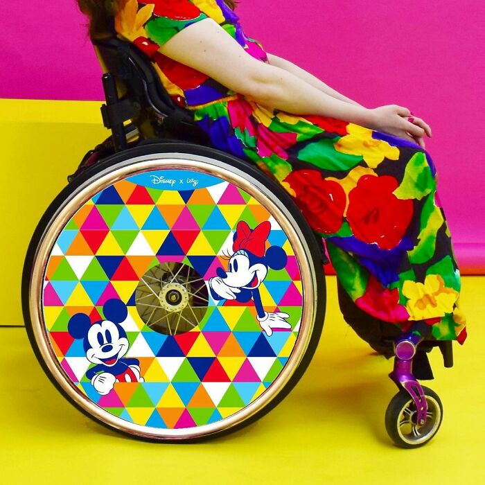 These Sisters Turn Wheelchairs Into Works Of Art With Colorful Wheel Covers