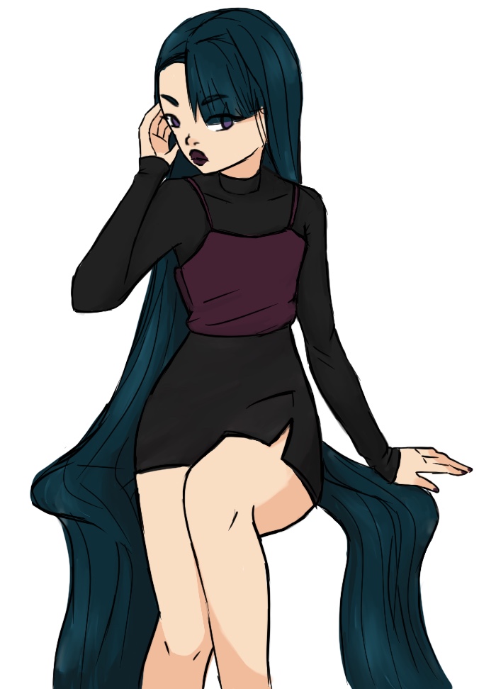 A Quick Sketch Of My Oc, Tsunami