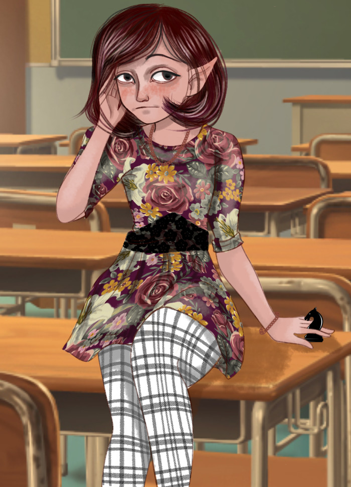 Elf Schoolgirl Who's Feeling The Fall Season And May Or May Not Be Spooky 🎃