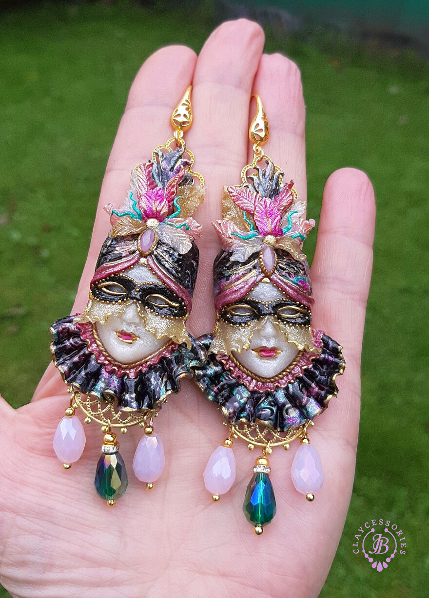 Venetian Mask Earrings Collection