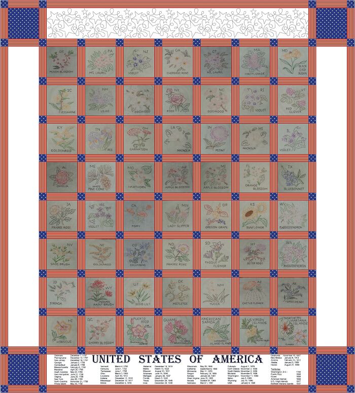 My State Flower Quilt