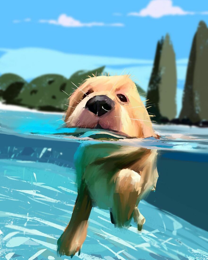 Artist Expresses The True Essence Of Dogs In Fun Caricatures (63 Pics)