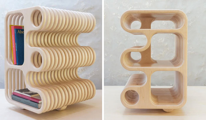 Solid Maple Bedside Table. All Cut By Hand. Definitely Over 100 Hours Of Work. Really Wish We Had A Cnc