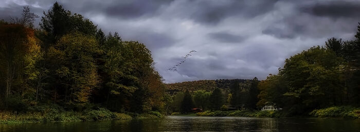 West Branch Of The Delaware River, Border Of New York & Pennsylvania Couple Weeks Ago
