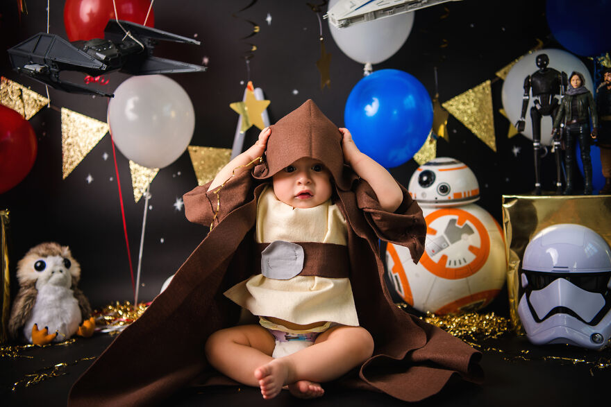 Star Wars Themed Cake Smash Photoshoot Star Wars Themed Cake Smash Photoshoot