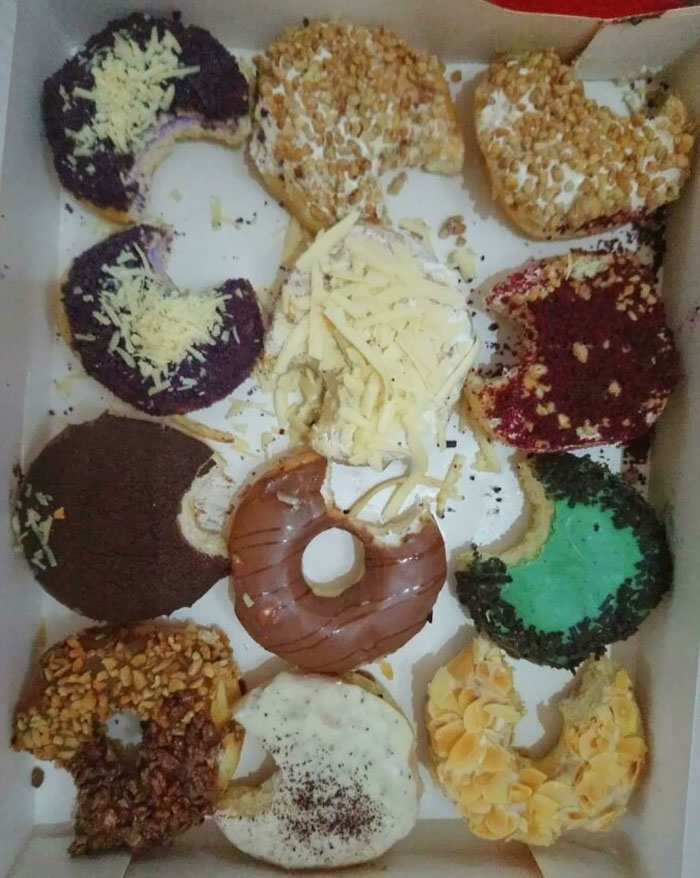 Apparently Someone Has Been Munching My Donuts And It Was Supposed To Be For My Kids After Work