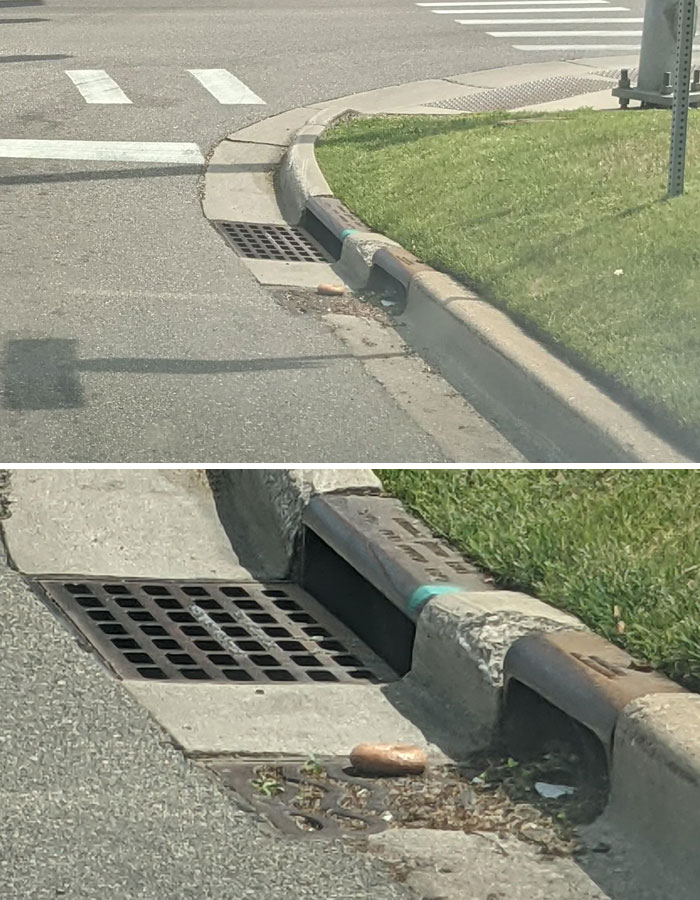 Yesterday I Asked A Homeless Man With A Sign "Hungry, Anything Helps" If He Wanted A Freshly Baked, Warm Bagel. Today At The Same Intersection Something Caught My Eye