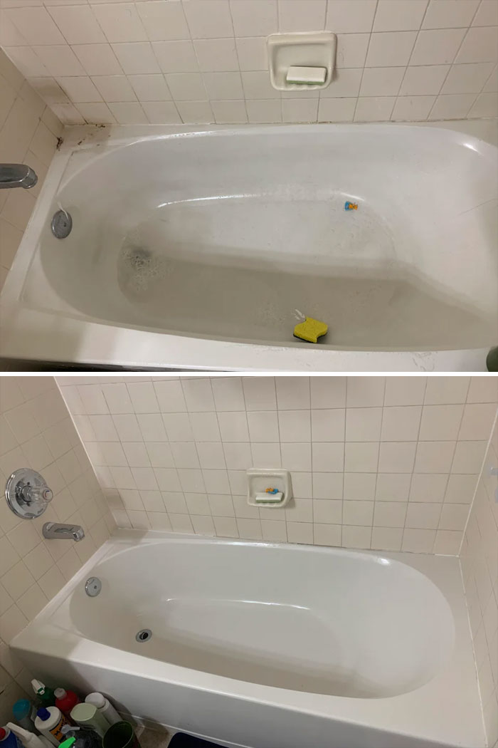 Thanks Y’all For Recommending Bkf For Acrylic Tubs, I’m House Sitting For A Friend And Thought I’d Leave Her A Surprise