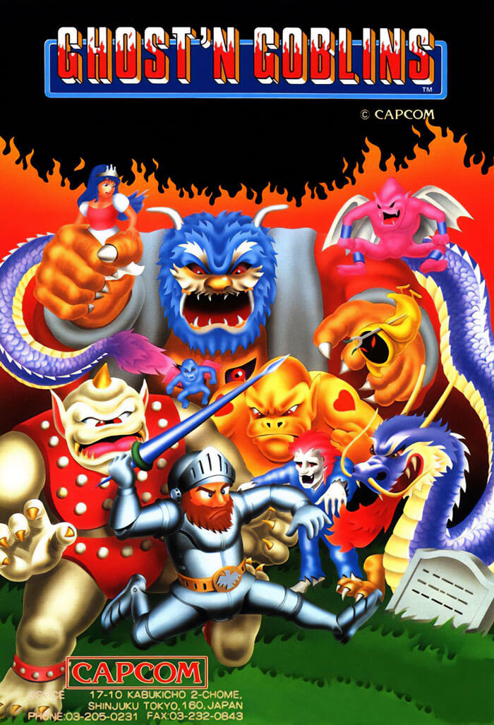 Poster for "Ghosts'n Goblins"