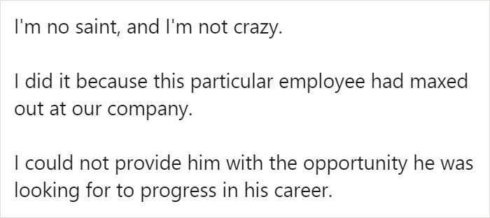 Boss Learns An Employee Is Looking For A New Job, Calls The Company To Give His Recommendation, Divides The Internet