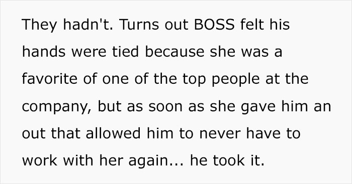 Abusive Coworker Accidentally Fires Herself By Taking A Job Opportunity That Changed Her Contract Abusive Coworker Accidentally Fires Herself By Taking A Job Opportunity That Changed Her Contract
