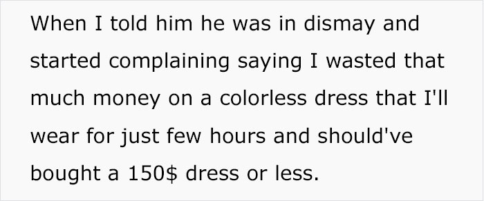 &ldquo;Only Smart Brides Save Money&rdquo;: Fianc&eacute; Loses It After Finding Out His Wife-To-Be Spent $400 Of Her Own Money On A Wedding Dress