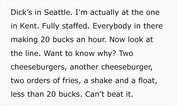 This Fast-Food Restaurant Reignites Hiring Debate After This Woman Reveals That They Pay Their Workers $20 Per Hour