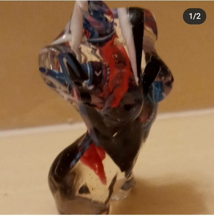 Resin Goddess With My Daughter's Old Ear Plugs #anniesoddities