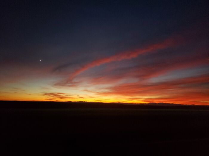 A Beautiful November Sunset In Mountain Home , Idaho