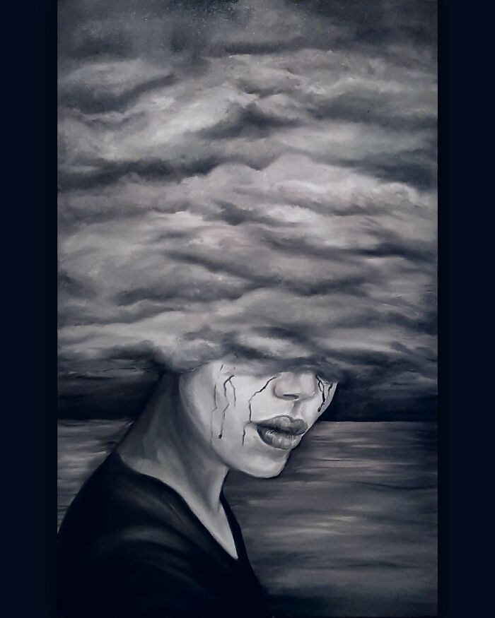 Oil Painting Of Depression At Its Finest