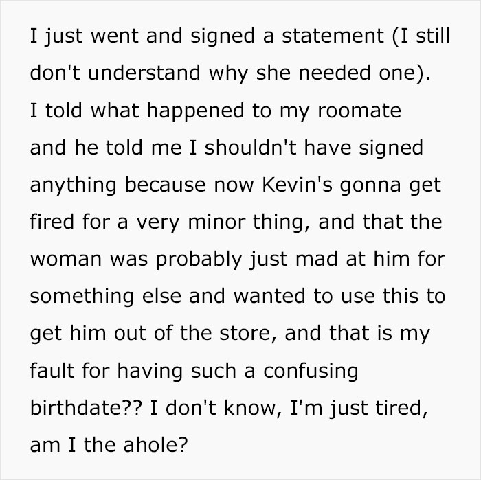 Person Is Debating Whether To Feel Guilty For Getting A Cashier In Trouble, Asks The Internet If They Were At Fault