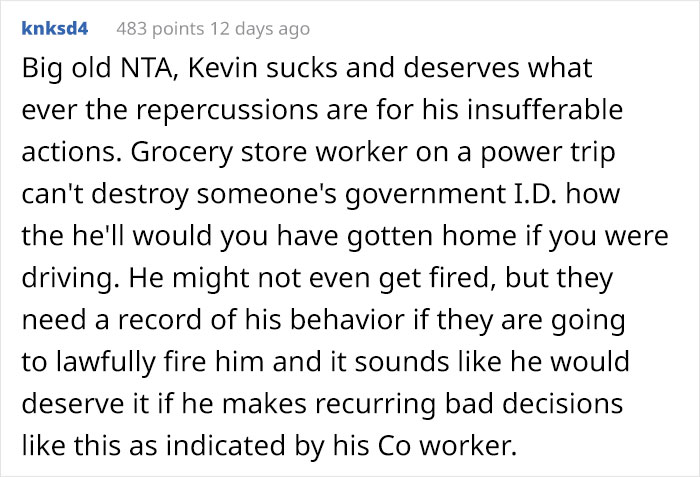 Person Is Debating Whether To Feel Guilty For Getting A Cashier In Trouble, Asks The Internet If They Were At Fault