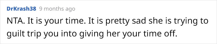 Childless Woman Refuses To Give 6 Of Her Paid Vacation Days To A Coworker With Three Kids, Office Drama Ensues