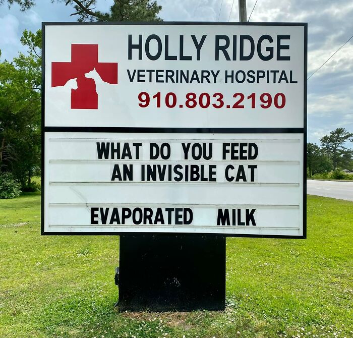 Funny-Outdoor-Signs-Holly-Ridge-Veterinary-Hospital