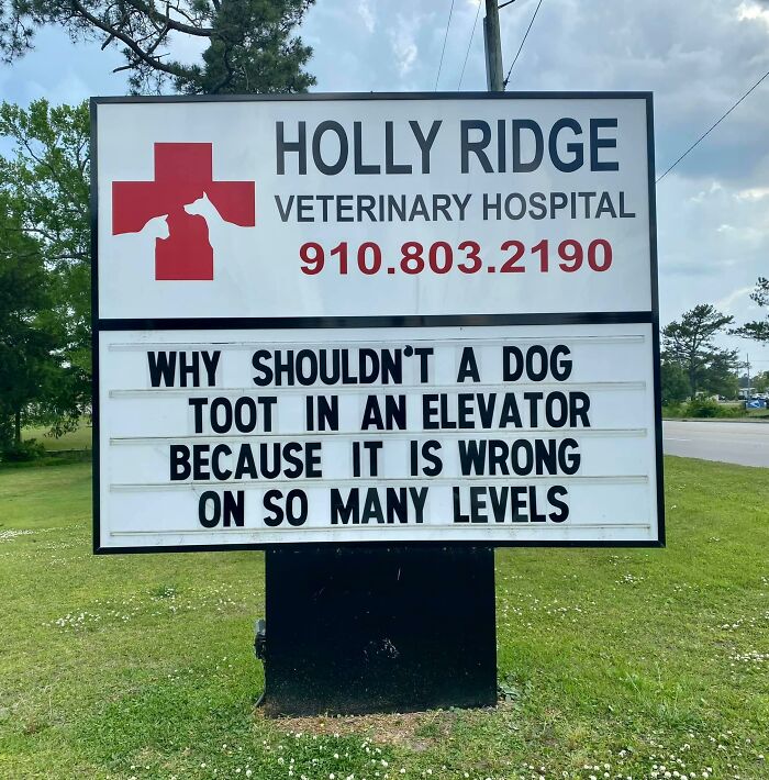 Funny-Outdoor-Signs-Holly-Ridge-Veterinary-Hospital