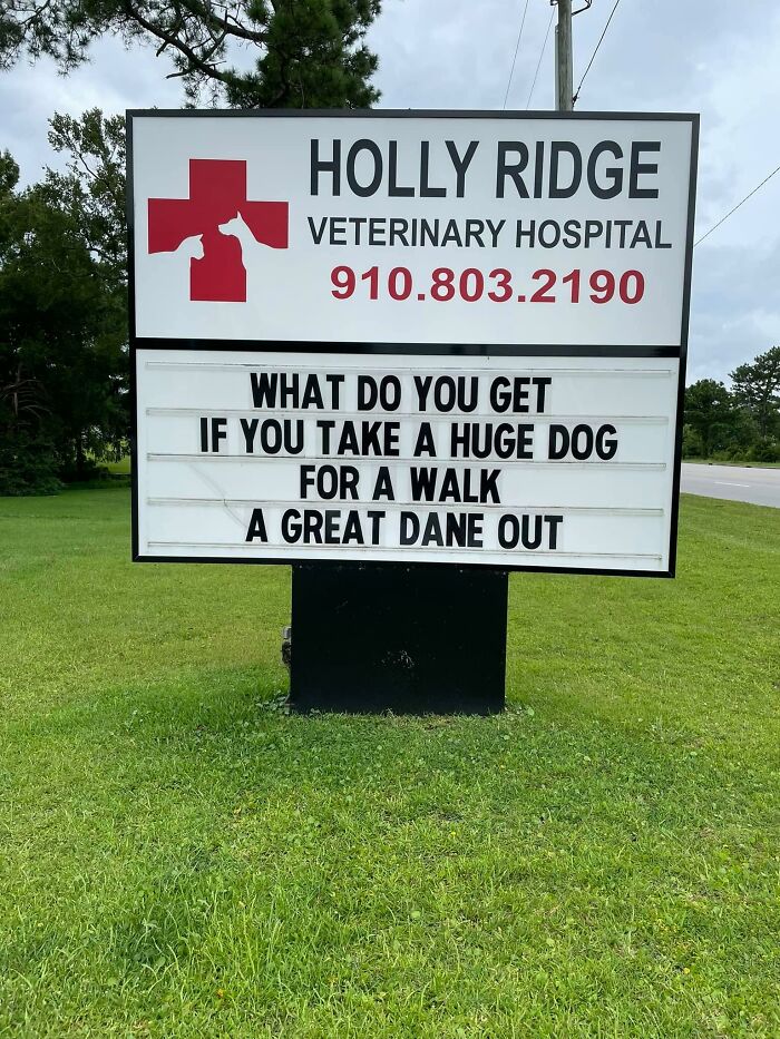 Funny-Outdoor-Signs-Holly-Ridge-Veterinary-Hospital