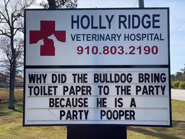Funny-Outdoor-Signs-Holly-Ridge-Veterinary-Hospital