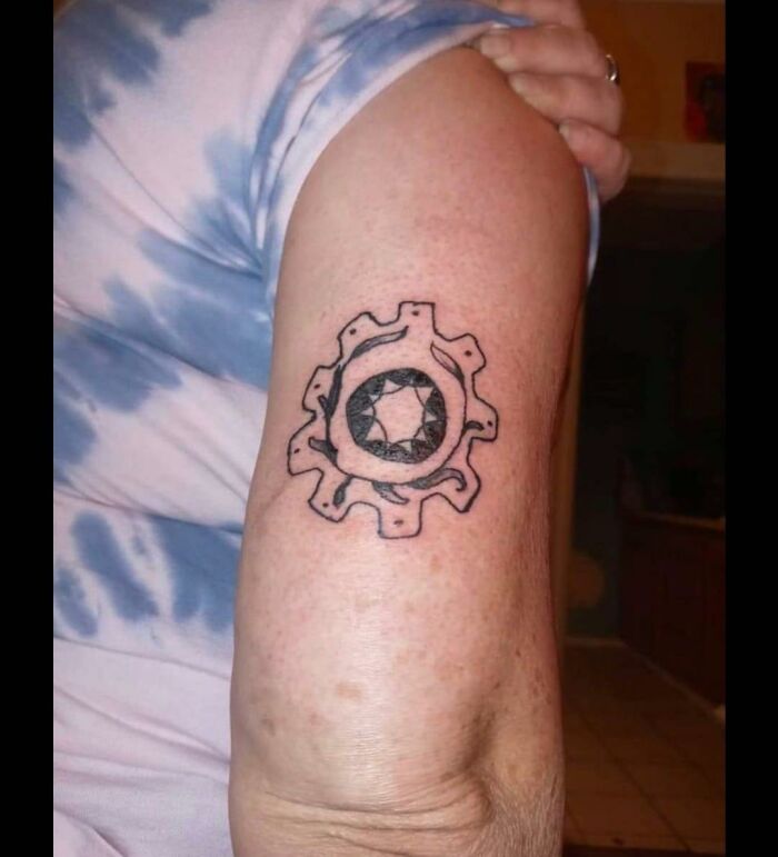 And This Was The Day I Had To Disown My Mother. It's Suppose To Be A "Gear" For Our Last Name