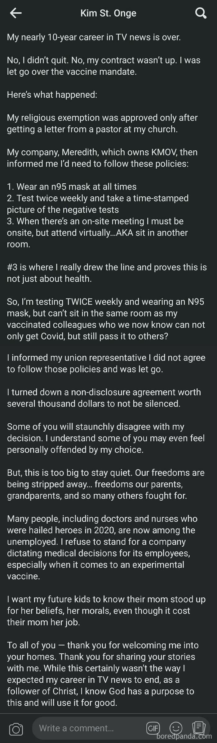 News Reporter Fired For Refusing Vaccine And Goes Full Blown Conspiracy Theorist