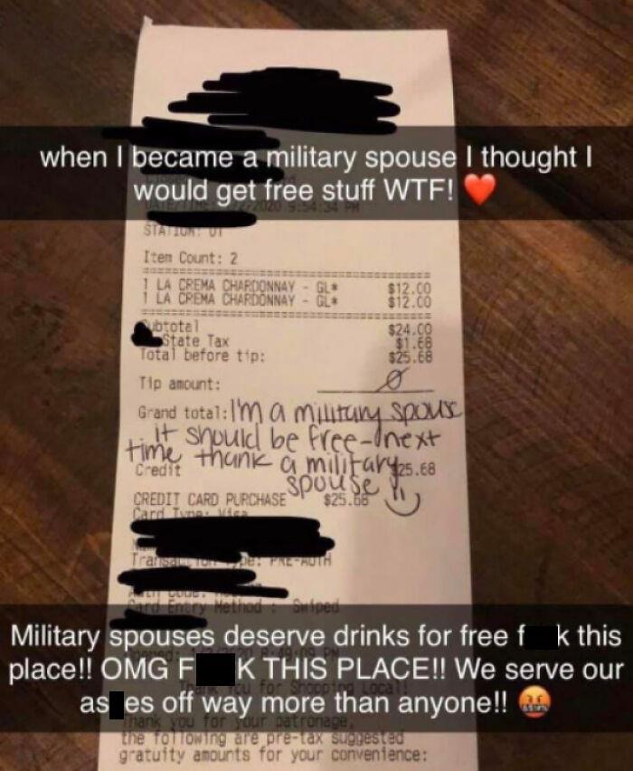 Entitled Military Spouse