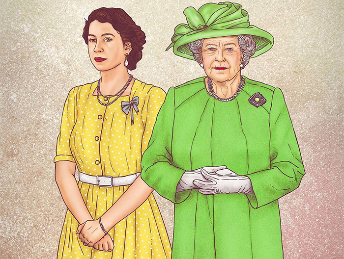 This Artist Drew Celebrities With The Younger Versions Of Themselves, And Here Are The Best 19 Pics