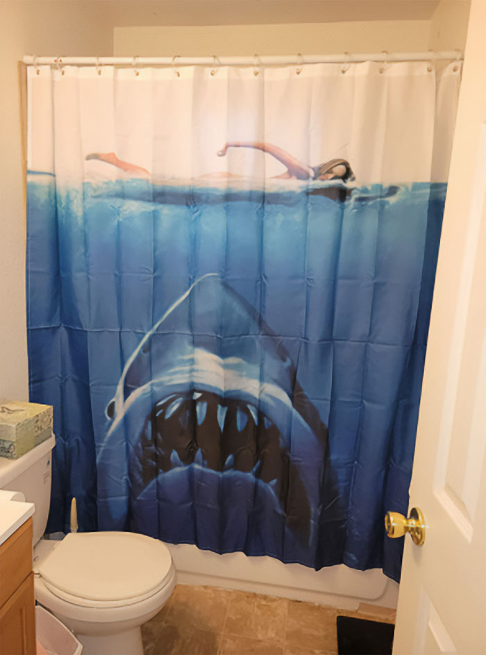 Jaws Shower Curtain