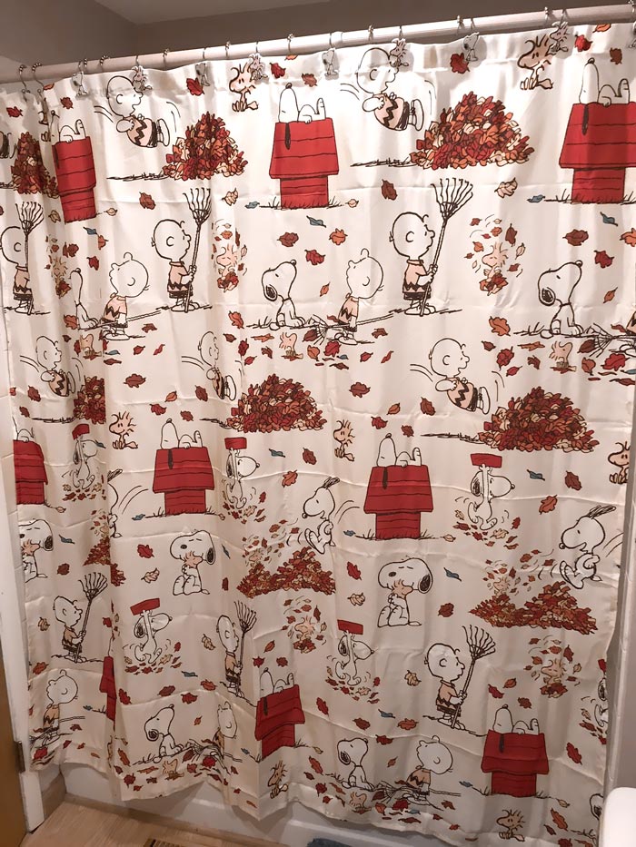 Charlie Brown Shower Curtain
