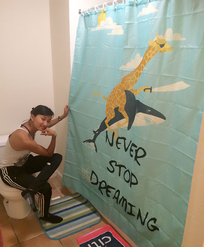 Told My Roommate She Could Be In Charge Of Picking The Shower Curtain