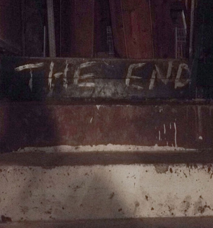 Moving Into A New House Built Circa 1940 And We Found This Painted On The Top Of The Basement Stairs