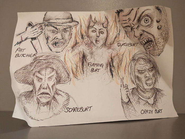 While Dismantling A Wardrobe, Left By The Previous Owners, I Found This Weird But Well-Drawn Sketch