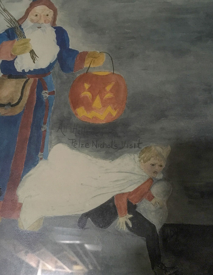 Found A Painting Of Belsnickel In The Basement Of My New House