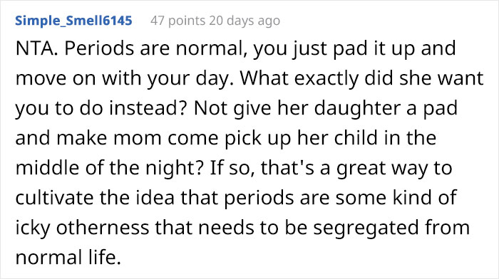 Dad Let His Daughter's Friend Use Sanitary Pads In His House, Gets Called A Creep