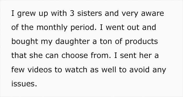 Dad Let His Daughter's Friend Use Sanitary Pads In His House, Gets Called A Creep