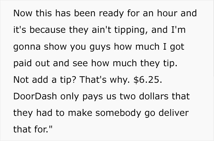 DoorDash Driver Reveals How Tipping Affects Delivery Time, Shows McDonald's Order That Has Been Sitting For An Hour Before Being Picked Up