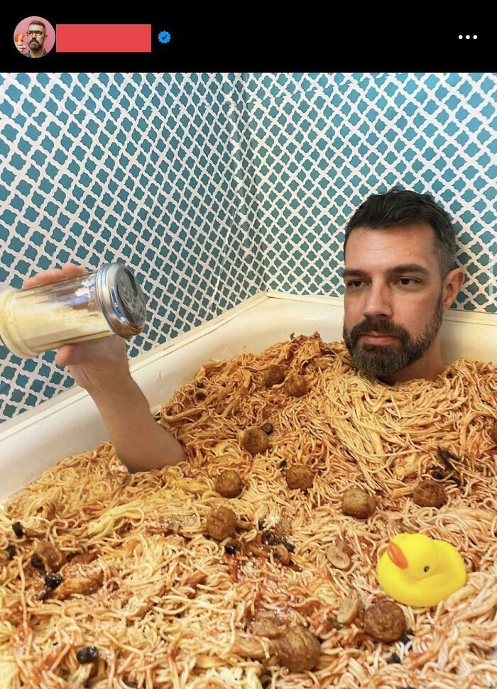 Desperdiciar toda esa comida solo para una foto