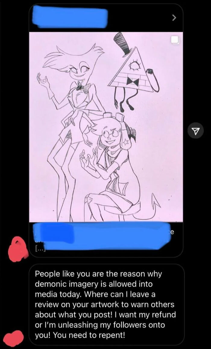 Entitled Mom Demands A Refund On This Artist's Work That Her Daughter Commissioned Because It's 'Sinful'