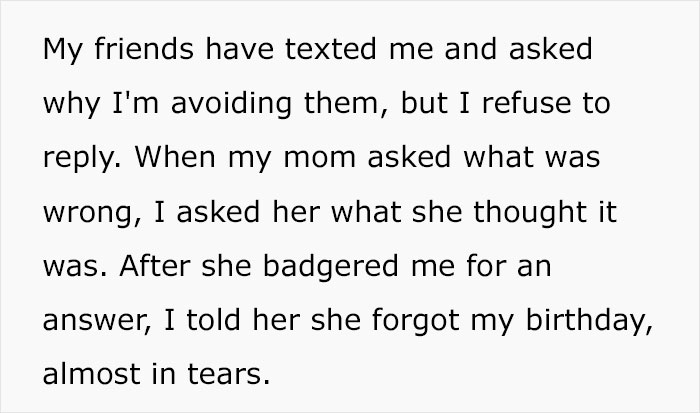 Woman Turned Passive Aggressive After Everyone Forgot About Her Birthday, Ended Up Being Called A &lsquo;Petty A-Hole&rsquo;