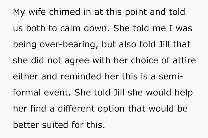 "I Told Her That Was Not An Appropriate Outfit": Dad Doesn't Take His Daughter To A Wedding Because Of Her Dress "I Told Her That Was Not An Appropriate Outfit": Dad Doesn't Take His Daughter To A Wedding Because Of Her Dress