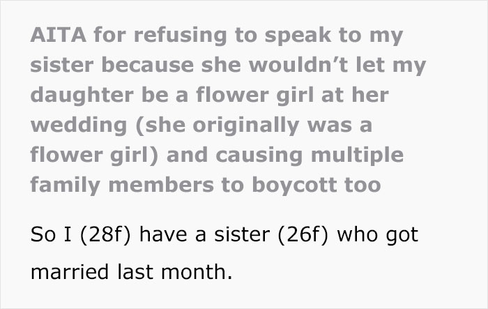 Mom Is Beyond Devastated After Her Sister Fired Her 4-Year-Old From Being A Flower Girl At Her Wedding, Later Learns It Was Because Of Racism Mom Is Beyond Devastated After Her Sister Fired Her 4-Year-Old From Being A Flower Girl At Her Wedding, Later Learns It Was Because Of Racism