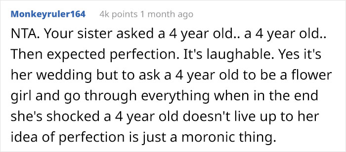 Mom Is Beyond Devastated After Her Sister Fired Her 4-Year-Old From Being A Flower Girl At Her Wedding, Later Learns It Was Because Of Racism Mom Is Beyond Devastated After Her Sister Fired Her 4-Year-Old From Being A Flower Girl At Her Wedding, Later Learns It Was Because Of Racism
