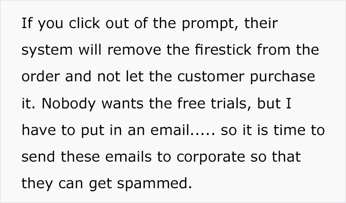 Employee At Best Buy Is Forced To Spam Customers With Free Trial, Gets Revenge On Corporate Instead