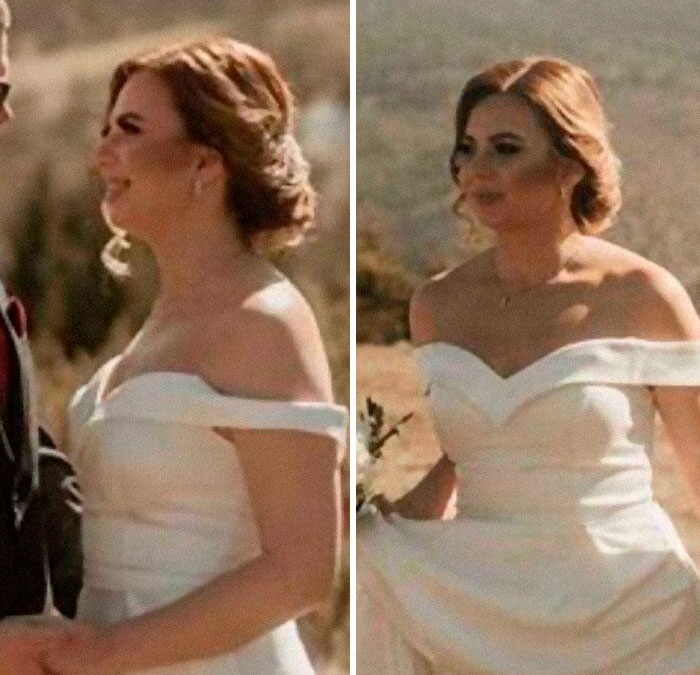 No puedo creer que una maquilladora profesional le haya hecho ese contour… Siento mucha pena por la novia 