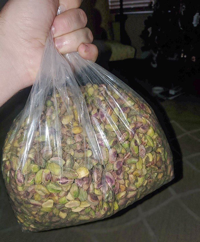 Me regalaron 2 kilos de pistachos sin cáscara por Navidad